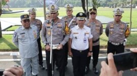 Dirlantas Polda Jatim Kombespol Iwan Saktiadi saat gelar Operasi Patuh Semeru