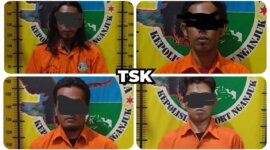 Pengedar Narkoba diamankan Polisi beserta barang buktinya