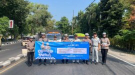 Satlantas Polres Gresik Kampanye Tertib Berlalu Lintas