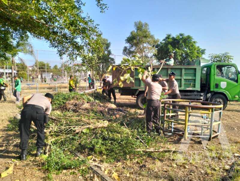Polres Madiun Kota gelar kerja bakti