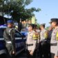 Kapolres Bojonegoro AKBP Afrian Satya Permadi saat apel gelar pasukan