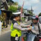 Satlantas Polres Malang sapa pengendara dan sosialisasi operasi patuh Semeru