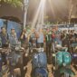 Satlantas Polres Tanjung Perak bersama Komunitas Vespa