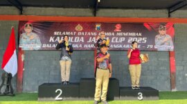 Polwan Polresta Malang Kota juara 2 di lomba menembak Kapolda Jatim Cup 2025