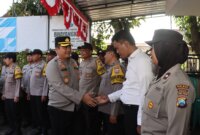 Kapolres Nganjuk AKBP Henri Noveri Santoso sambangi Polsek Loceret