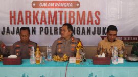 Kapolres Nganjuk AKBP Henri Noveri Santoso saat gelar Harkamtibmas
