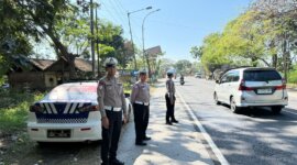 Satlantas Polres Nganjuk patroli mobiling