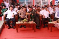 Kapolres Gresik AKBP Rovan Richard Mahenu hadiri launching Koperasi Merah Putih