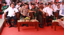 Kapolres Gresik AKBP Rovan Richard Mahenu hadiri launching Koperasi Merah Putih