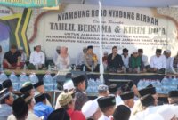 Kapolres Bojonegoro AKBP Afrian Satya Permadi hadiri tahlil akbar dan doa bersama