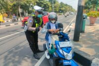 Satlantas Polres Gresik tindak pelanggar lalin