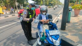 Satlantas Polres Gresik tindak pelanggar lalin