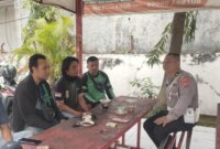Satlantas Polres Ngawi ngopi bareng komunitas ojol