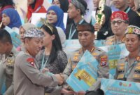 Kapolresta Sidoarjo Kombespol Christian Tobing terima penghargaan dari Kapolri Jenderal Listyo Sigit Prabowo