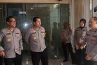 Kapolres Nganjuk AKBP Henri Noveri Santoso terima kunjungan Kombespol Agusman Gurning
