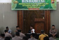 Polres Nganjuk Gelar Binrohtal