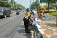Satlantas Polres Gresik tindak pelanggar lalulintas