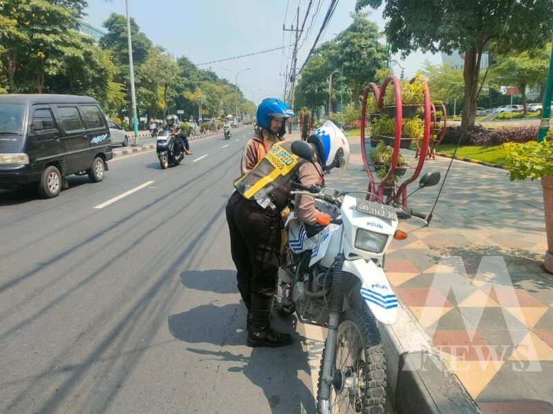 Satlantas Polres Gresik tindak pelanggar lalulintas