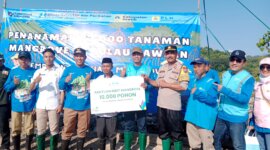 Kapolsek Tambak Iptu Mustofa hadiri penanaman bibit Mangrove