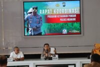 Kapolres Nganjuk AKBP Henri Noveri Santoso saat Rakor Eksternal