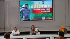 Kapolres Nganjuk AKBP Henri Noveri Santoso saat Rakor Eksternal