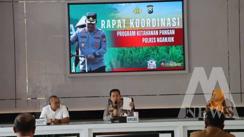 Kapolres Nganjuk AKBP Henri Noveri Santoso saat Rakor Eksternal