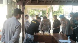Kapolres Nganjuk AKBP Henri Noveri Santoso kunjungi Polsek Gondang
