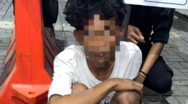 Pelaku diamankan Polisi beserta barang buktinya