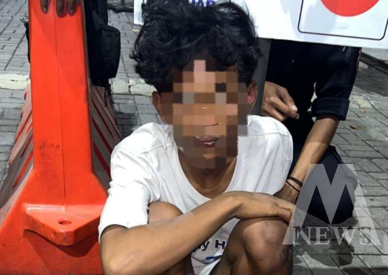Pelaku diamankan Polisi beserta barang buktinya