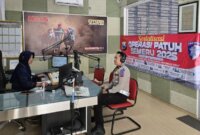Satlantas Polres Pamekasan bareng Media