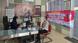 Satlantas Polres Pamekasan bareng Media