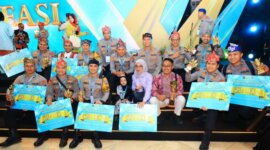 Polda Jatim di ajang Awarding Day