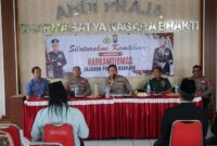 Kapolres Nganjuk AKBP Henri Noveri Santoso Silaturahmi Kamtibmas di Baron