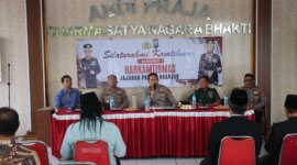 Kapolres Nganjuk AKBP Henri Noveri Santoso Silaturahmi Kamtibmas di Baron