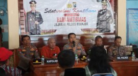 Kapolres Nganjuk AKBP Henri Noveri Santoso saat Silaturahmi Kamtibmas