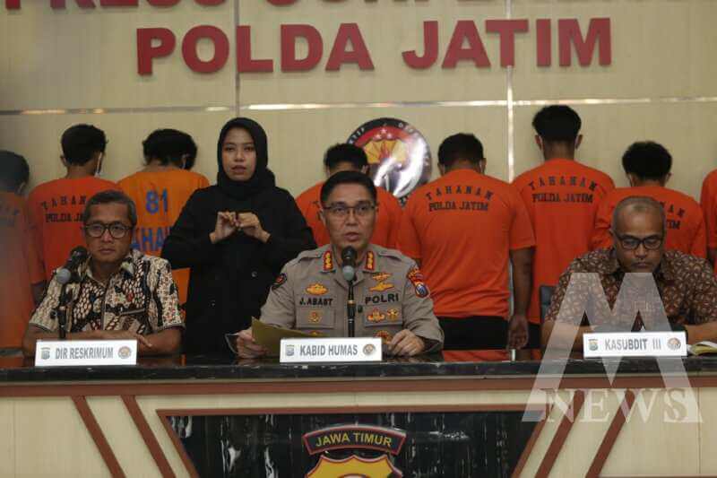 Ditreskrimum Polda Jatim Bongkar Jaringan Curanmor
