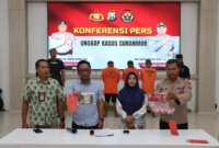 Polisi tangkap 5 tersangka kasus Curanmor beserta barang buktinya