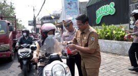 Kanit Kamsel Satlantas Polres Gresik gelar Polantas Menyapa