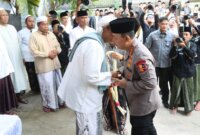 Kapolri Jenderal Listyo Sigit Prabowo saat silaturahmi ke Ponpes Al-Hamidy Banyuanyar