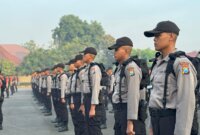 Lapangan Catur Prasetya SPN Polda Jatim dipenuhi calon Bintara Polri