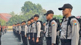 Lapangan Catur Prasetya SPN Polda Jatim dipenuhi calon Bintara Polri