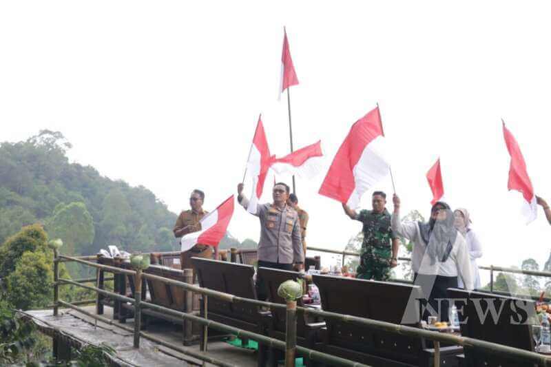 Polres Magetan dan Forkopimda di Lereng Lawu
