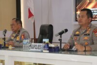 Kapolres Nganjuk AKBP Henri Noveri Santoso dampingi Karo Dalops Stama Polri Brigjen Pol Drs. Eko Nugrohadi