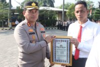 Kapolres Nganjuk AKBP Henri Noveri Santoso apresiasi personel berprestasi