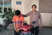 Tersangka Curanmor diamankan Polsek Kenjeran beserta barang buktinya