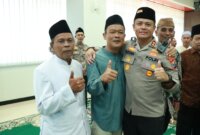 Kapolres Gresik AKBP Rovan Richard Mahenu saat gelar doa bersama