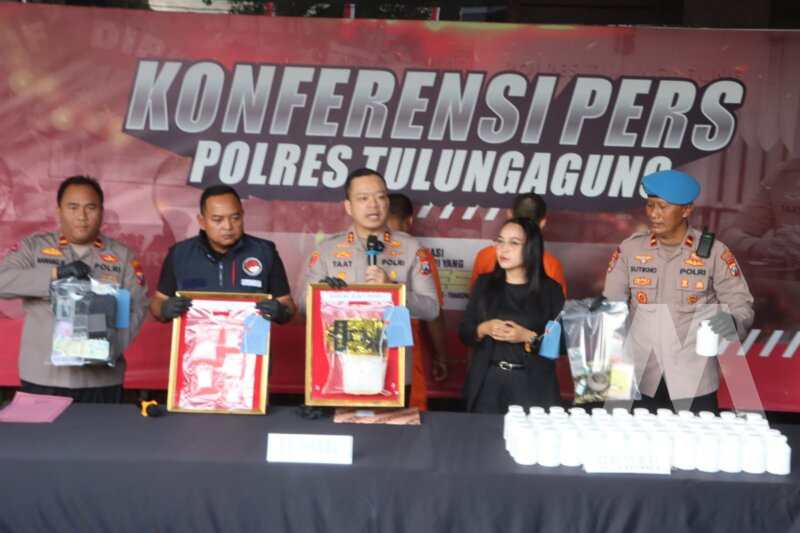 Polres Tulungagung tangkap pengedar Narkoba jaringan Internasional