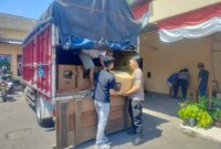 Truk pengangkut miras diamankan Polisi