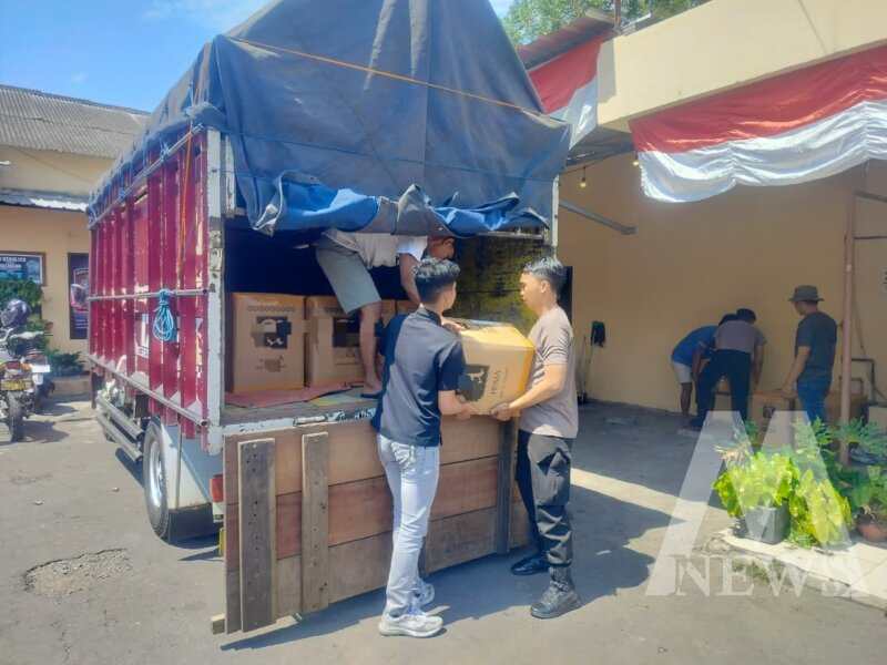 Truk pengangkut miras diamankan Polisi