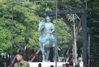 Peresmian Patung M Jasin di Surabaya